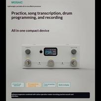 LIVTRA MOSAIC Gitaros Multi-efektų procesorius su USB įrašymu ir BT Audio white
