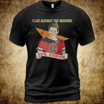 Unisex Cotton T-Shirt Rage Against the Machine Evil Empire Zack de la Rocha S beige