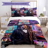 Grand Theft Auto patalynės komplekto dizainas miegamiesiems Mašinoje skalbiamas Kalėdinė dovana 180cmx210cm