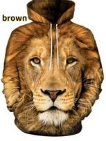 Jungle Series Print Hoodie, Multiple Lifelike Wild Feline Portrait Graphics Full Graphic Loose Pullover, Great for Nature Themed Outings 6XL tamsiai mėlyna spalva