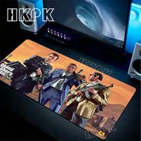 Grand Theft Auto Gamer Mouse Pad Non-slip Rubber Mousepad GTA Gaming Accessories Pc Cabinet Games Computer Keyboard Office Mats 60x30x0.2cm gray