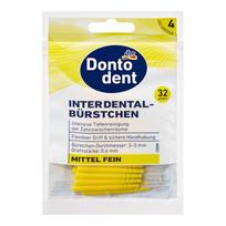 Dm Dontodent Iso 4 Size Interdental Brush 0.6Mm Yellow 32-Pack blue