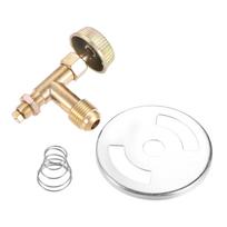 3/8  Male Swivel Flare Propane Gas Inlet Range Cooking Casting Stove Needle Control Valve Kit Propane Gas Orifice Nozzle Jet