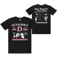 Tenacious D Spicy Meatball Tour 2024 Unisex Cotton T-shirt ALl Sizes LI161 L gray