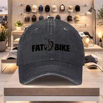 FATBIKE Tire Pattern Baseball Cap  Lightweight Adjustable Snapback Hat for Spring Summer Unisex Casual Sports Hat One Size gray