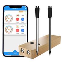 Belaidis išmanusis BBQ mėsos Bluetooth termometras Dual probe