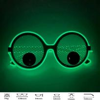 Rotating Eyeballs Glowing Glasses Light Up Party Glasses Novelty Glasses  Festival Atmosphere žalia