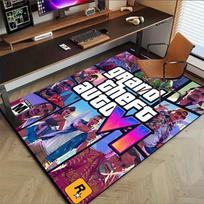 Gta Vi Adventure Carpet For Playroom Bedroom Living Room Sofa Home Decorkids Game Area Rug Nonslip Floor Mat 50cmx80cm