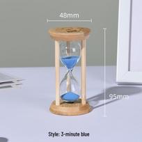 Šviečiantis mini smėlio laikrodis vaikų dantų valymui Bamboo Small 3 Min Blue