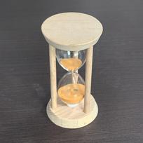 Šviečiantis mini smėlio laikrodis vaikų dantų valymui Beech Large 30 Min Orange