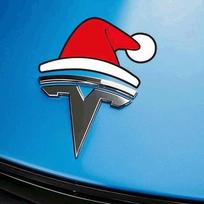 Q55 Kūrybiški automobilio lipdukai Tesla model 3 Kalėdinė Senelio dekoracija Tesla model 3 priedai automobilio priedai white