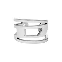 Diesel Ear Cuff Silver Stainless Steel One Stainless No Gemstones Men's Earrings, DX1532040, Size, Steel, white