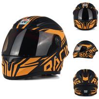 2025 new children's motorcycle cool children's full helmet safety helmet four seasons certified children's helmet M black