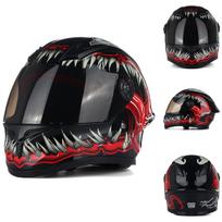 2025 new children's motorcycle cool children's full helmet safety helmet four seasons certified children's helmet S black