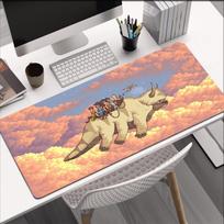 Avataras: Paskutinis oro valdovas XXL pelės kilimėlis Kompiuterio žaidimų priedai Klaviatūros kilimas Nešiojamojo kompiuterio Kawaii stalo kilimėlis 30x80x0.2cm gray
