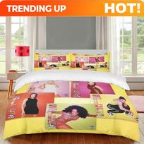Customize 3pcs SPICE G-IRLS Decorative Bedding Set | Polyester, Machine Washable, Digitally Printed, 90g/m², Perfect for Cozy Ro EU Single(135x200cm) įvairiaspalvis
