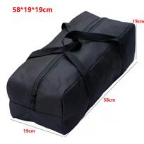 600D Oxford Cloth Moving Storage Tool Bag Black Canvas Canopy Pole Bag  Outdoor Supplies 58*19*19cm