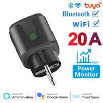 Smart Socket EU 16A/20A AC100-240V Wifi Smart Plug Power Outlet, Alexa Google Home Voice Control Works With Tuya Smart Life APP