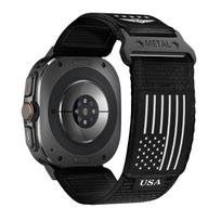 Strap For Samsung Galaxy Watch 7 Ultra 47mm accessories Sport Fabric Rugged Nylon bracelet correa Galaxy watch Ultra band 47 mm Galaxy watch 7 Ultra&L gray
