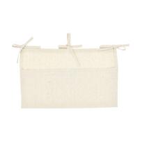Xiaomi Baby Crib Organizer Baby Bedside Hanging Storage Bag Linen 2-Pockets Organizer Multifunctional Bags Baby Diaper Bag 39cmX20cm smėlis