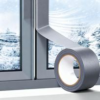 3 Rolls Door Window Windproof Weather Sealing Tape Silver Grey Window Draft Stopper Waterproof Gap Sealing Duct Tape 3rolls(5cmx20m/roll)tape