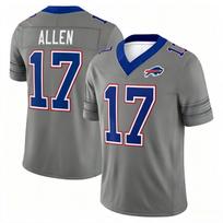 Bills Josh Allen 17# Futbolo marškinėliai, Regbio marškinėliai, Vyriški vasariniai kvėpuojantys greitai džiūstantys marškinėliai L