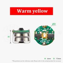 For Bambu Lab Single Shape LED Light with Magnetic Control DIY 3D Printing Model Parts for Bambu Voron AD5M K1 Kobra šilta geltona spalva