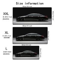 Sports Car Cool Mouse Pad XXL Large Gaming MousePad Anti-Slip Rubber Deskmat Game Office Computer Accessories Extended Desk Mat 600x300x2mm black