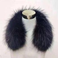 Moteriškas šalis Šilta dovana Meškėno kailio apykaklės striukei Banand Schal Šaliai Moteriška mada Šilta natūrali žiemos apykaklės Kailinis šalis Length 50cm gray