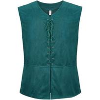 Men's Pirate Vest Men Pirate Men Medieval Costumes Adult Halloween Renaissance Vest XL black