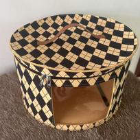 Dustproof Foldable Round Cowboy Hat Storage Box With Zipper Large Capacity For Hats Toys Clothes A3
