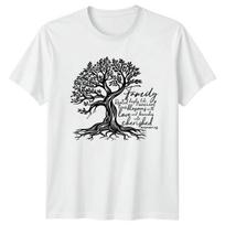 Family Rooted Deeply Tree Mens T-Shirt Womens Tee Graphic Unisex Top 110 black