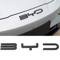 BYD SEAl HAN SONG YUAN DOLPHIN ATTO 3 Priedai Automobilio Priekinio Buferio Emblema Ženklelis Lipdukas Juodas Anglies Pluošto Logotipas Modifikavimo Lipdukas