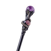 Handcrafted Crystal Magic Wand Creative Natural Crystal Ball Scepter  Home Decor Style 3