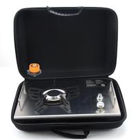 Camping Folding Removable IGT Wood Table Gas Stove Portable Lightweight Camp BBQ Grill Table Outdoor Picnic Fishing Table