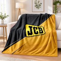 JCB Printed Flannel Blanket Warm Comfort Bed Throw For Indoor Home Decoration 100cmx150cm