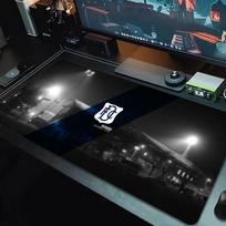Dundee Football Club Mouse Pad Large Gaming Table Cushion Nonslip Laptop Tablet Big Mousepad Xxl Mat Mini Pc Playmat With Lock Edge 30cmx60cm(11.8x23.6inch) gray