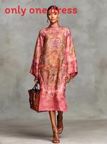 Vintage Style Milk Silk Printed A Line Dress For Casual Summer Wear XL brown