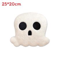 Ghost Face Throw Pillow With Soft Plush Fabric For Living Room And Themed Events S white