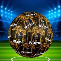 Custom Name Personalized Neymar Jr Print Size 5 Soccer Ball Training & Match Football, for Team, Kicking, Gift for Football Enthusiasts Size 5 brown