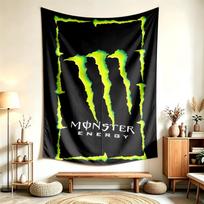 Monster Energy (5) Gobelenas, tinkantis namų, bendrabučių ir miegamųjų dekoravimui, švelnus liesti ir puiki dovana draugams bei šeimai 150cmx200cm
