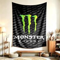 Monster Energy (5) Gobelenas, tinkantis namų, bendrabučių ir miegamųjų dekoravimui, švelnus liesti ir puiki dovana draugams bei šeimai 130cmx150cm