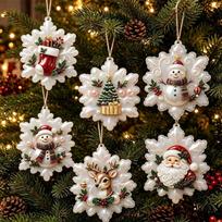 DIY Christmas Pearl Painting Kit Rope Tag Ornament Xmas Tree Decor 22 black