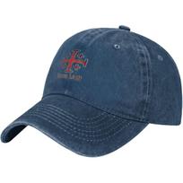 Deus Vult Crusader Cross Jerusalem Templar Baseball Cap Adjustable Unisex Adjustable gray