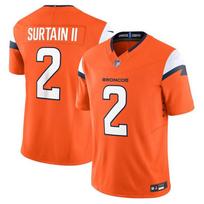 NFL Denver Broncos 2 Surtain II Mens Short Sleeve Football Jersey - Multiple Sizes 3rd Gen Vintage Tan In Stock
