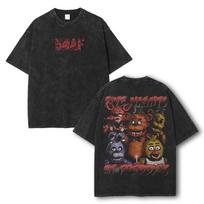 Vintage 90s Bootleg Style Five Nights at Freddy's T-Shirt, Retro Five Nights 130 brown