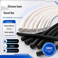 High-Temperature Resistant Silicone Foam Suction Cup Seal - Anti-slip, Waterproof, Soft Rubber Strip 1.8mm Foam Strip [10m Price]