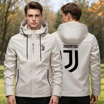 Men Hooded Windbreaker Jacket Water Resistant Windproof Full Zip Outerwear, Casual Sports Printed Coat for Spring Autumn Outdoor Activities 3XL (90-105kg) smėlis