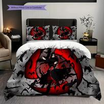 Naruto Set Anime Bedroom Threepiece Set 1 Duvet Cover 2 Pillowcase Without Core Soft And Comfortable Christmas Birthday Gift Bedding Set 200x200cm