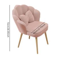 Cute Soft Side Chair for Office Living Room Makeup Green rožinė